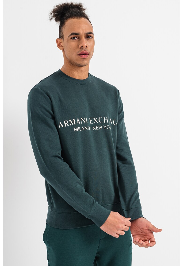 ARMANI EXCHANGE Памучен суитшърт с лого за Мъже ARMANI EXCHANGE Памучен суитшърт с лого за Мъже