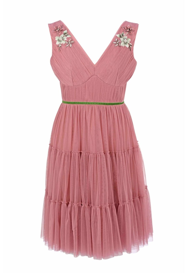 Rochie de seara midi din tul DARINNA