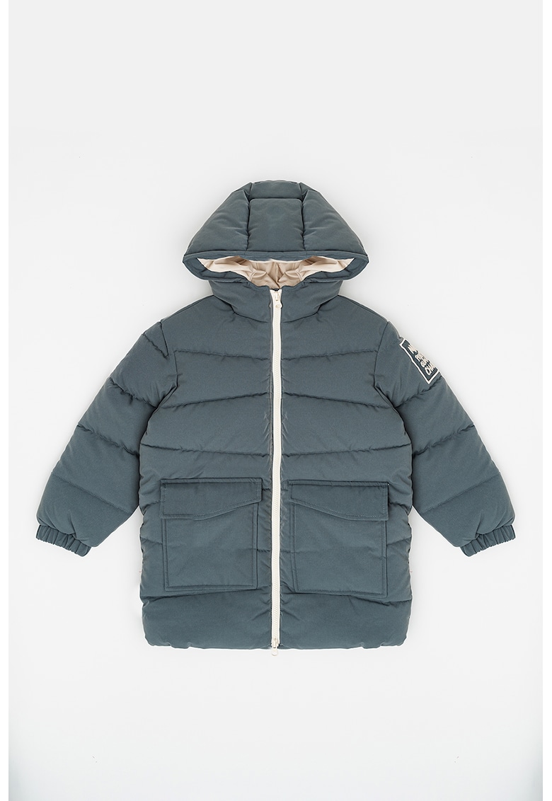 Geaca cu vatelina si buzunare aplicate