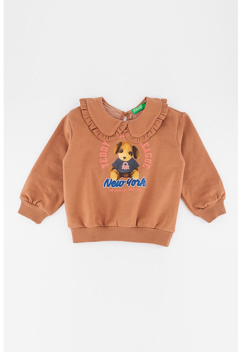Bluza sport cu guler Peter-Pan