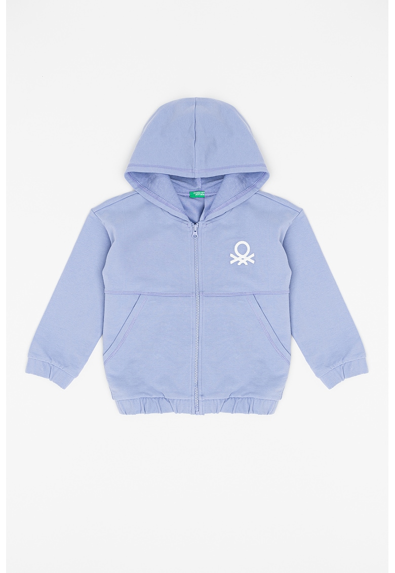 Hanorac cu fermoar si maneci cazute