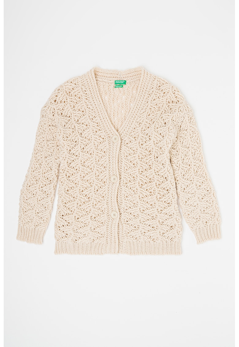 United Colors Of Benetton Cardigan tricotat din amestec de lana