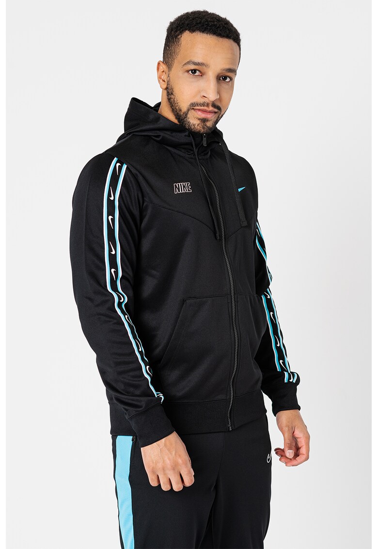 Nike Худи Sportswear Repeat с цип и лого за Мъже Nike Худи Sportswear Repeat с цип и лого за Мъже
