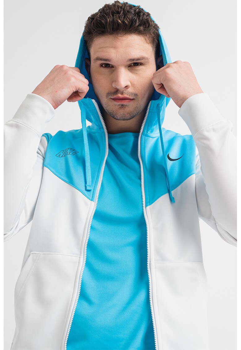Nike Худи Sportswear Repeat с цип и лого за Мъже Nike Худи Sportswear Repeat с цип и лого за Мъже