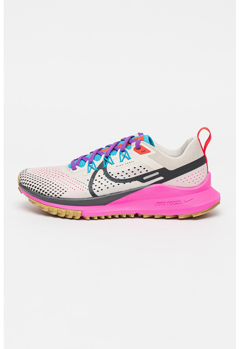 Pantofi cu aspect contrastant pentru alergare React Pegasus Trail 4