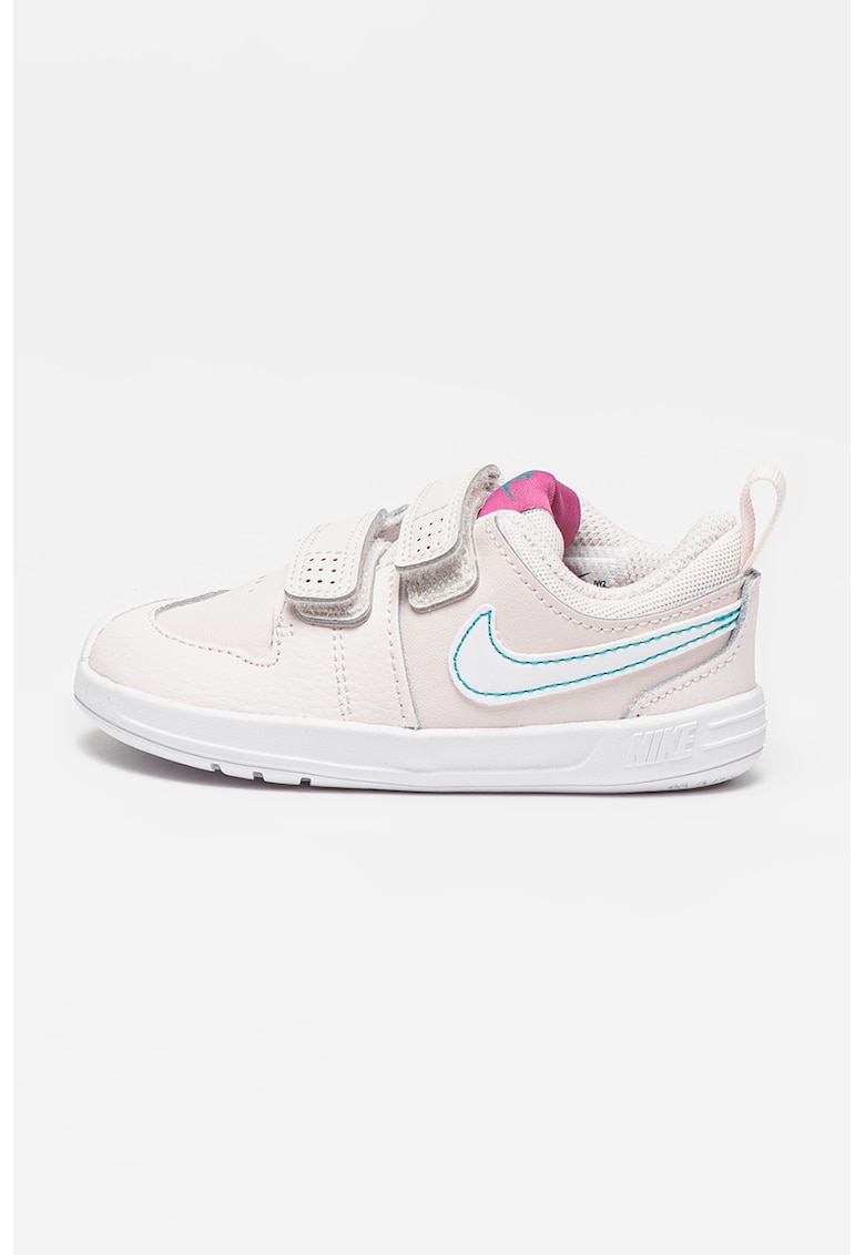 Pantofi sport cu insertii din piele si inchidere velcro Pico 5 - Roz pastel