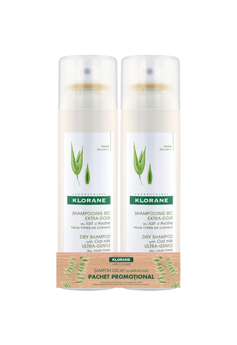 Pachet 2 x Sampon uscat cu lapte de ovaz 150 ml