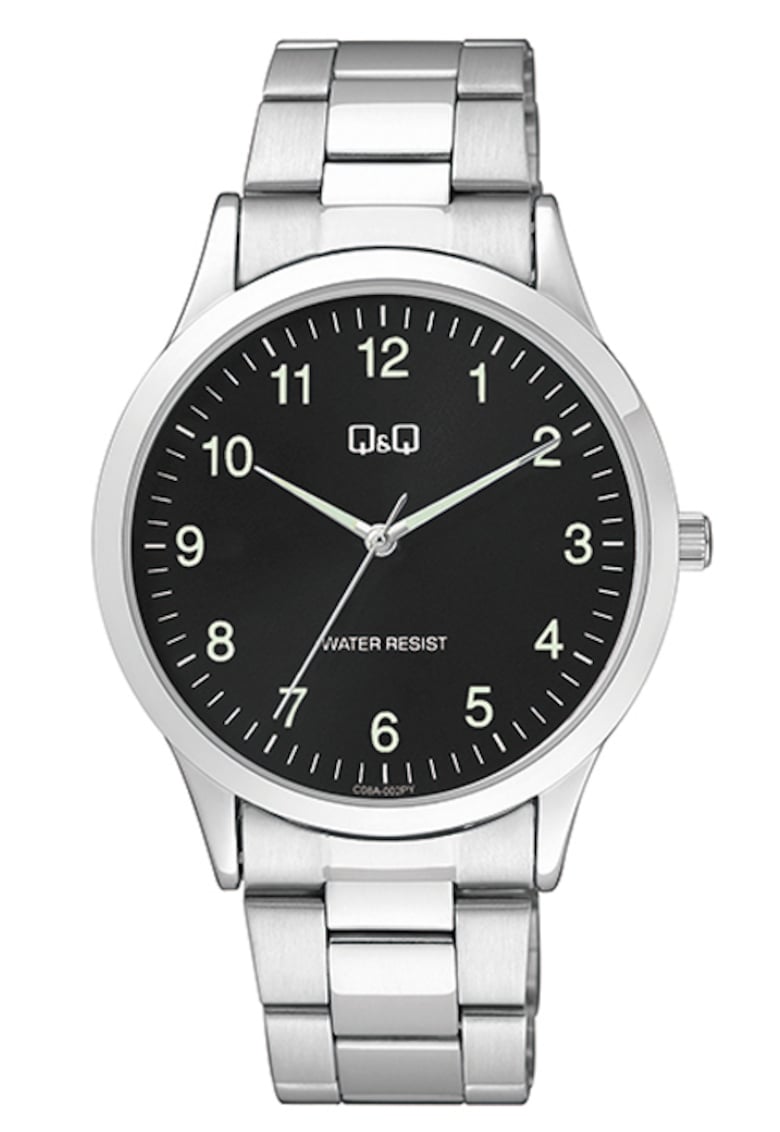 Ceas de barbati - Argintiu/Negru