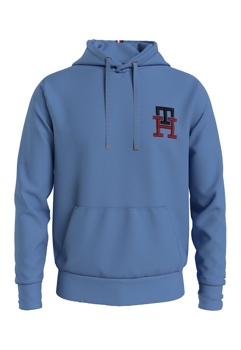 Tommy Hilfiger Худи с органичен памук и джоб кенгуру за Мъже Tommy Hilfiger Худи с органичен памук и джоб кенгуру за Мъже
