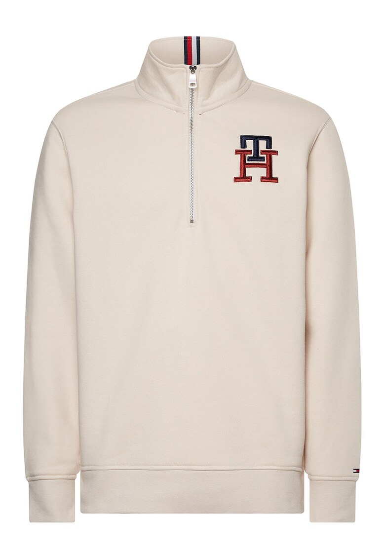 Tommy Hilfiger Суитшърт с органичен памук и бродирано лого за Мъже Tommy Hilfiger Суитшърт с органичен памук и бродирано лого за Мъже