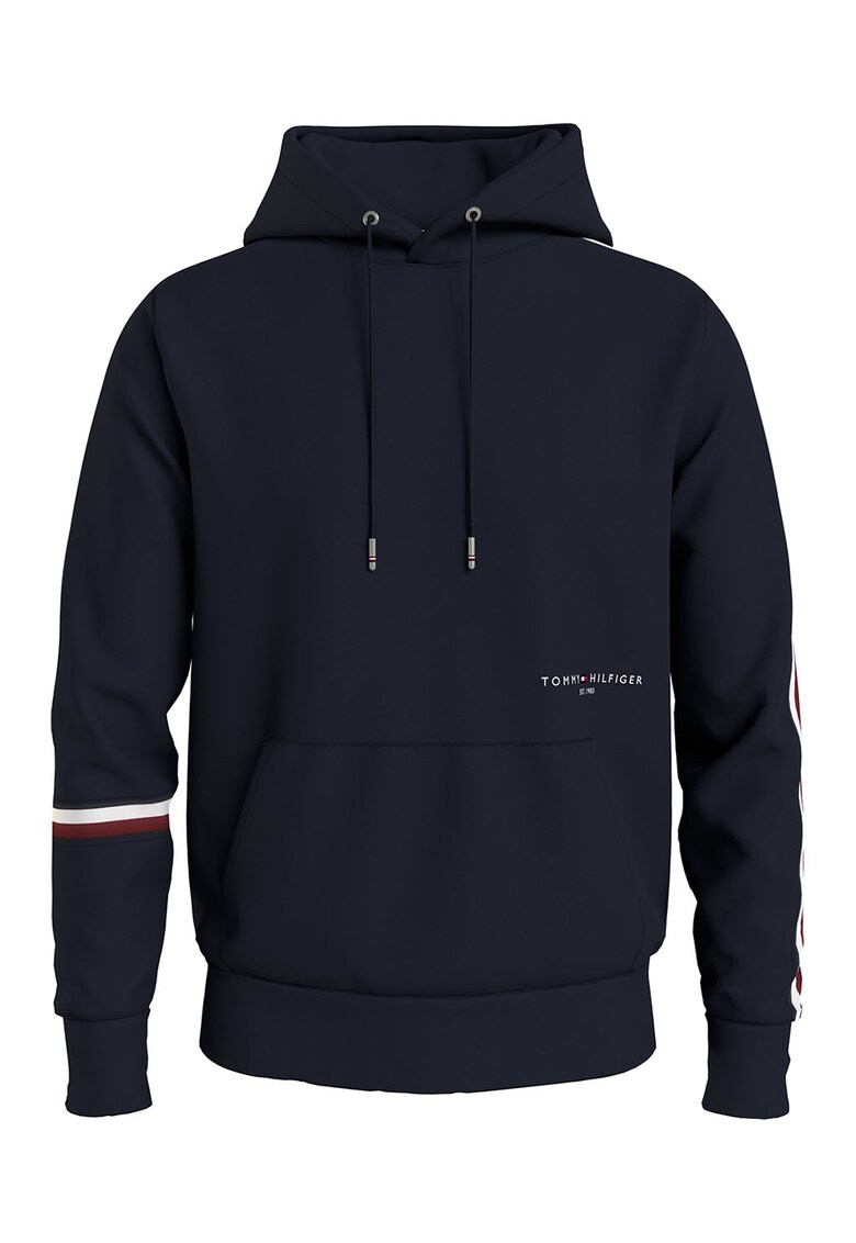 Tommy Hilfiger Худи с органичен памук с джоб кенгуру за Мъже Tommy Hilfiger Худи с органичен памук с джоб кенгуру за Мъже