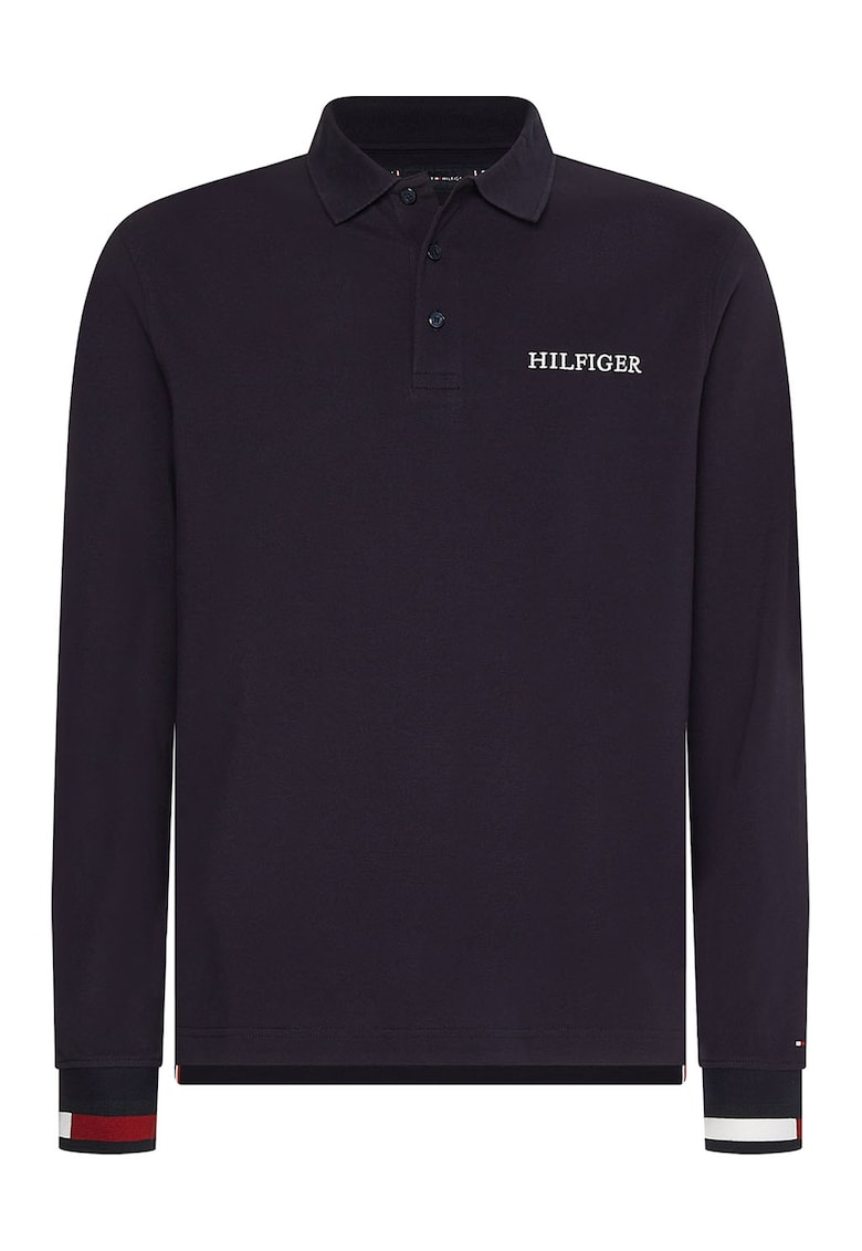 Tommy Hilfiger Блуза с яка и бродирано лого за Мъже Tommy Hilfiger Блуза с яка и бродирано лого за Мъже