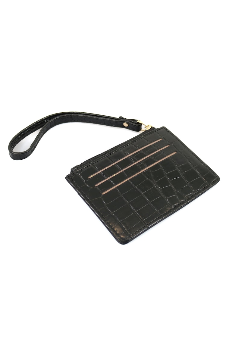 Etui pentru carduri Skin -  Negru - 12x9cm