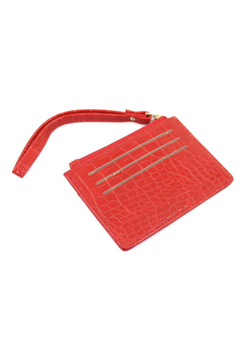Etui pentru carduri Skin -  Rosu - 12x9cm