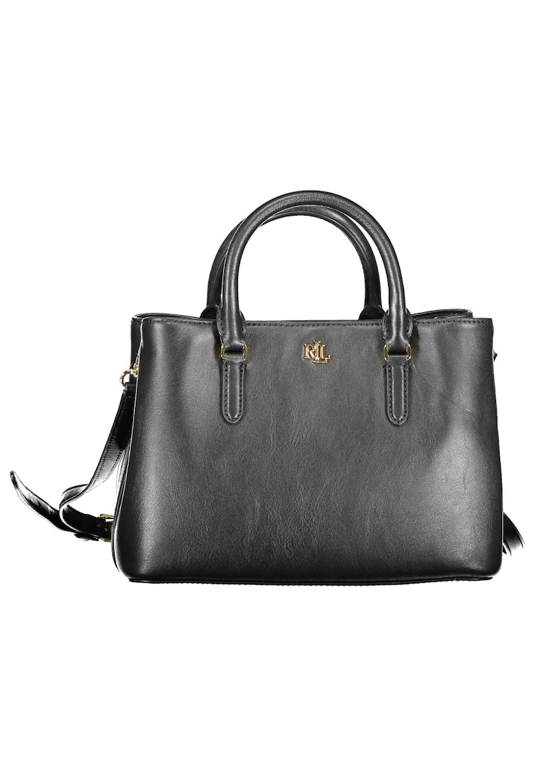 Geanta Dama de mana din 100% piele naturala - Negru - 27 X 22 X 13