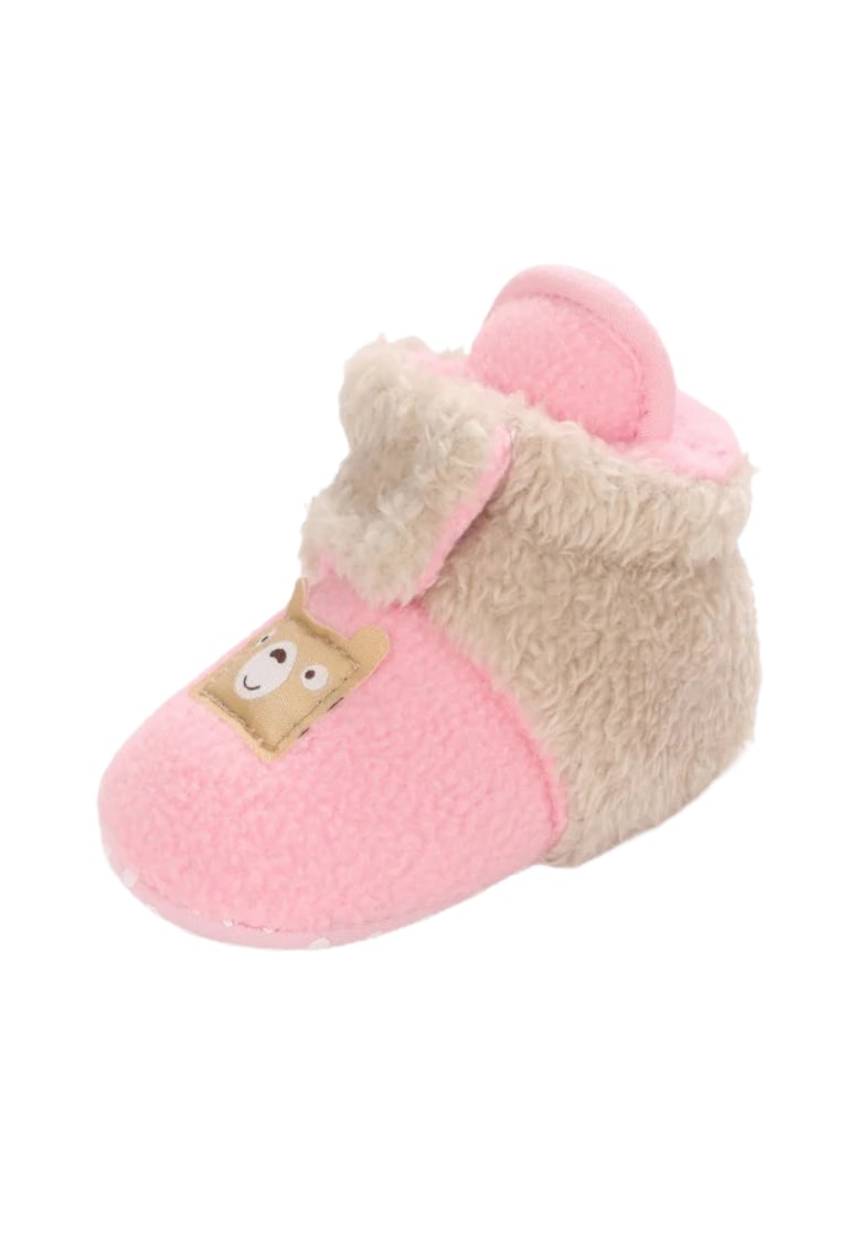 Cizme Plusate Teddy - Peste glezna - Fete - Roz/ Crem