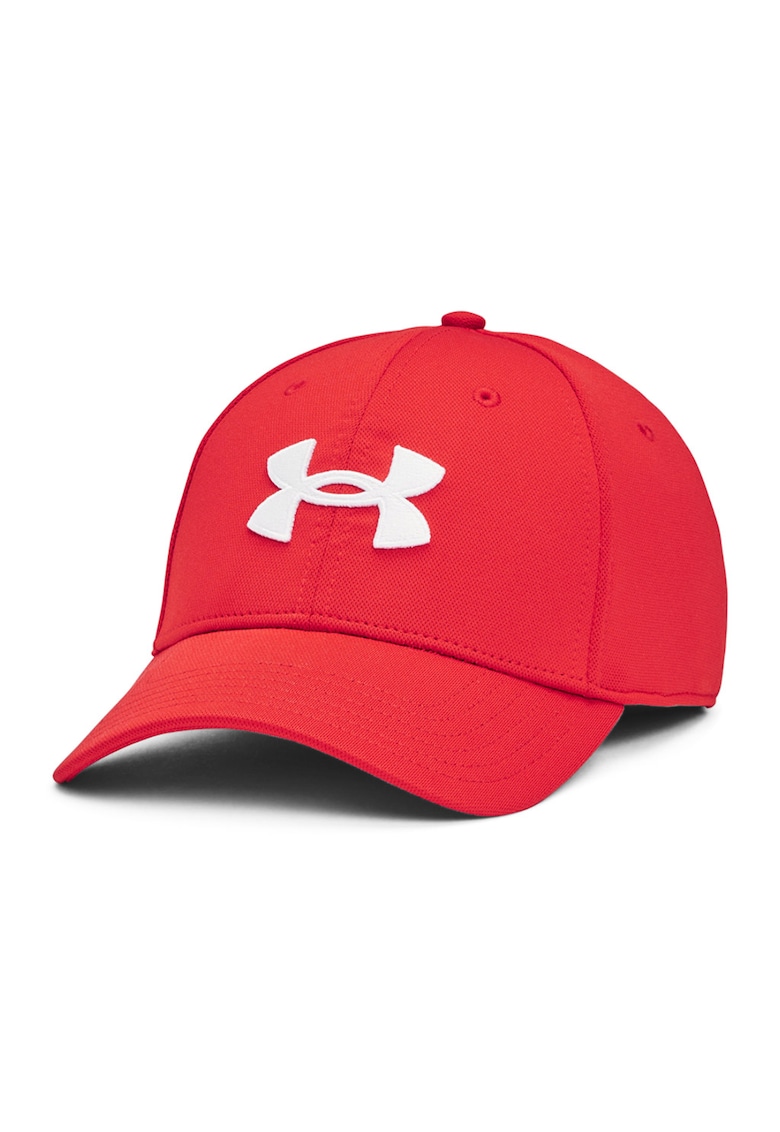Under Armour Sapca cambrata pentru antrenament Blitzing - Alb/Rosu vermillion