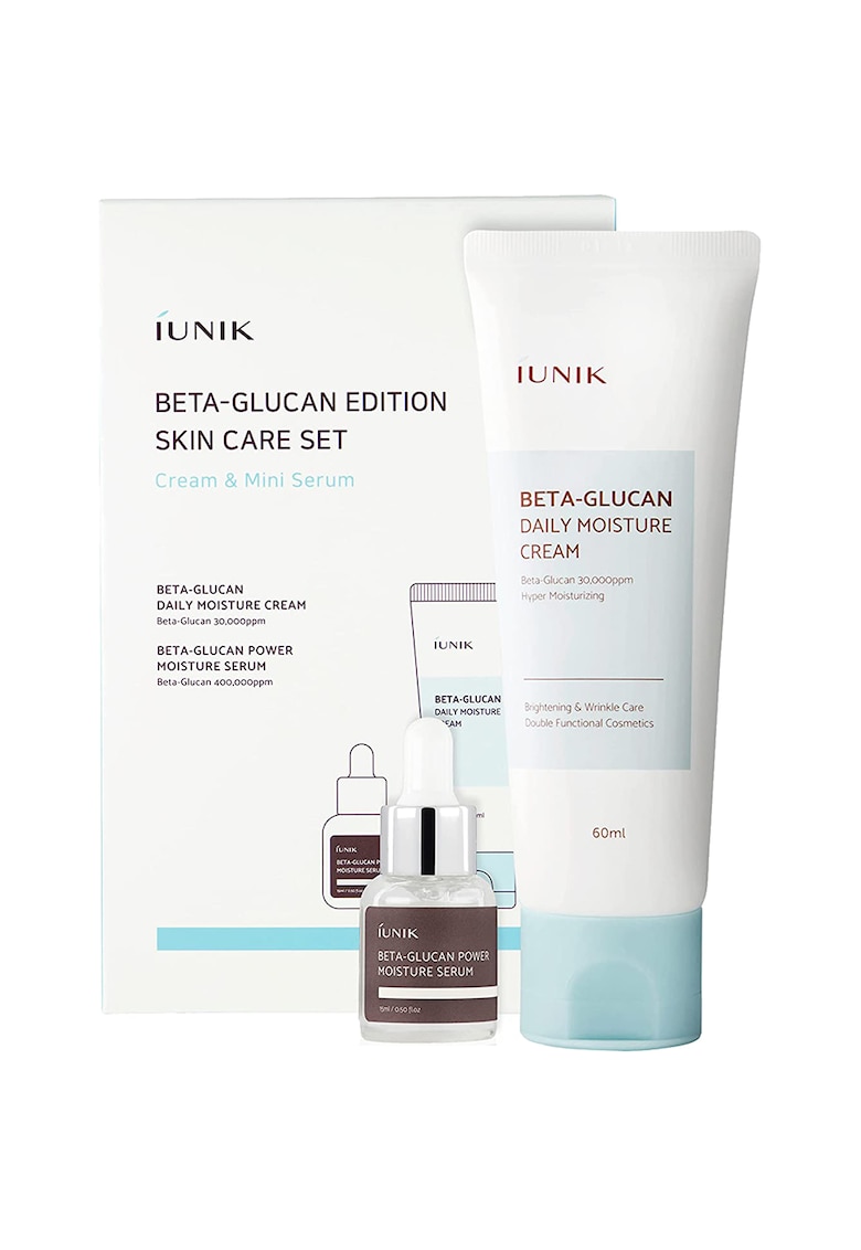 Set cadou - Beta Glucan Edition Skincare - Crema de fata - 60 ml - Serum de fata - 15 ml