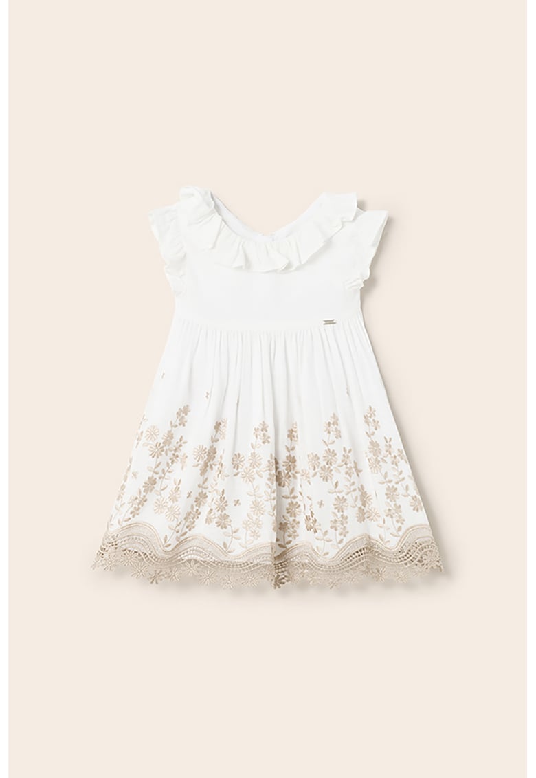 Rochie baby-doll cu broderie