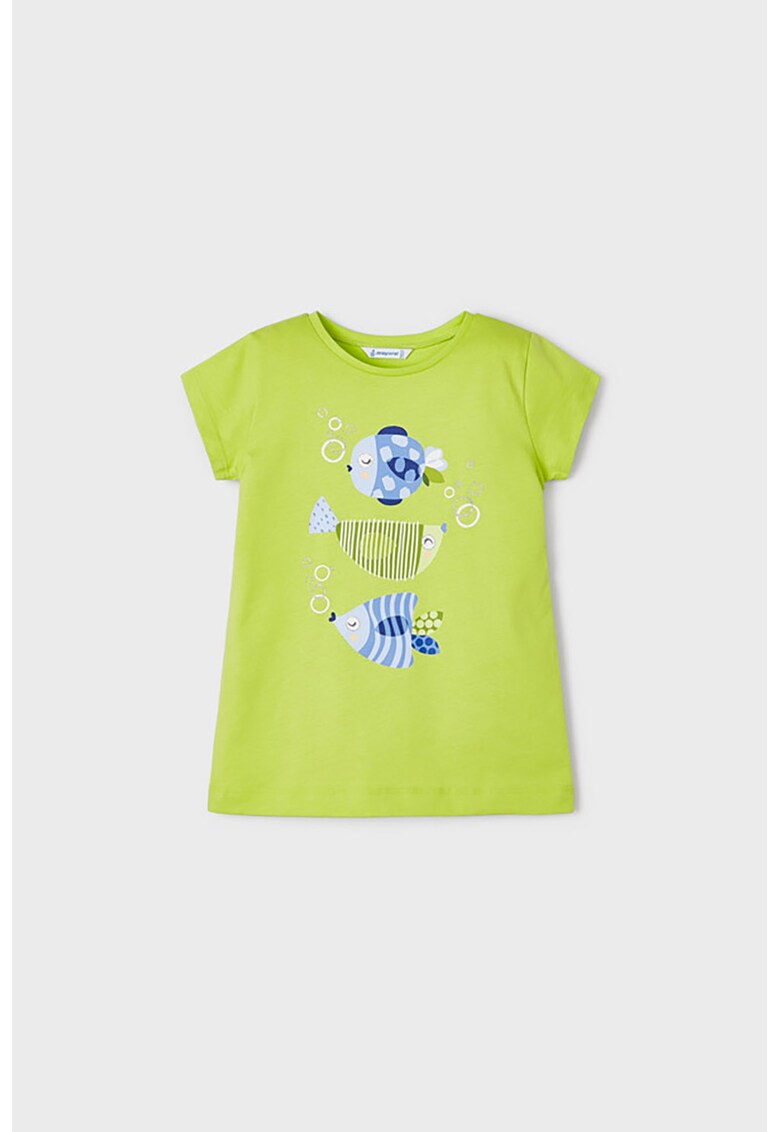 Tricou de bumbac cu imprimeu grafic