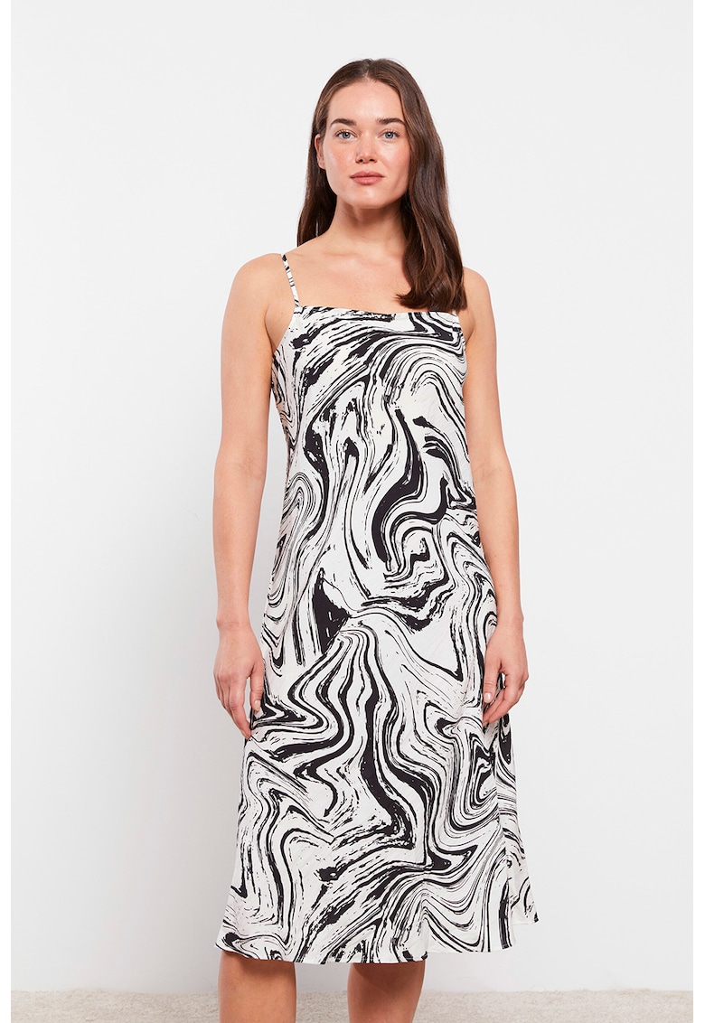 Rochie mini cu imprimeu abstract