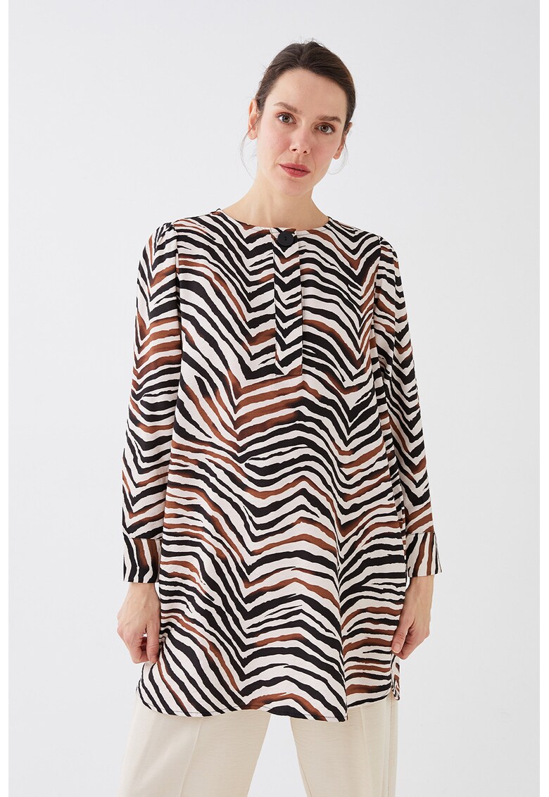 Bluza lejera cu animal print