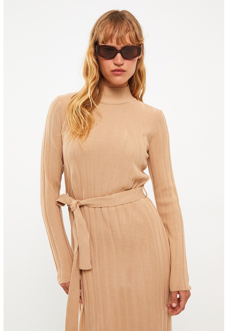 Rochie-pulover midi slim fit