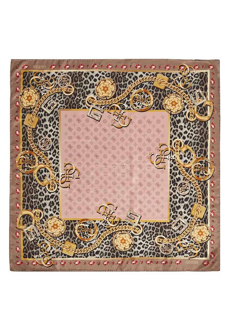 Esarfa dama - AW8662SIL40-ROS - Matase - 140 x 140 cm - Multicolor