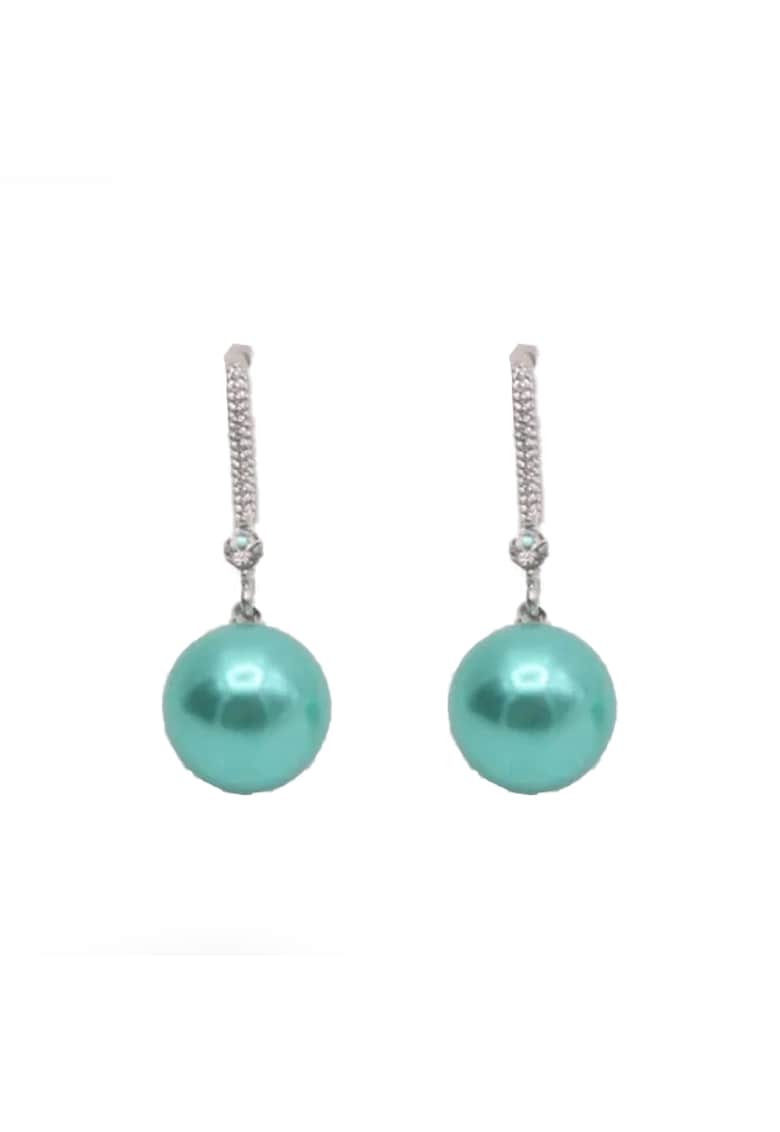 Cercei bila 5134 - Verde menta