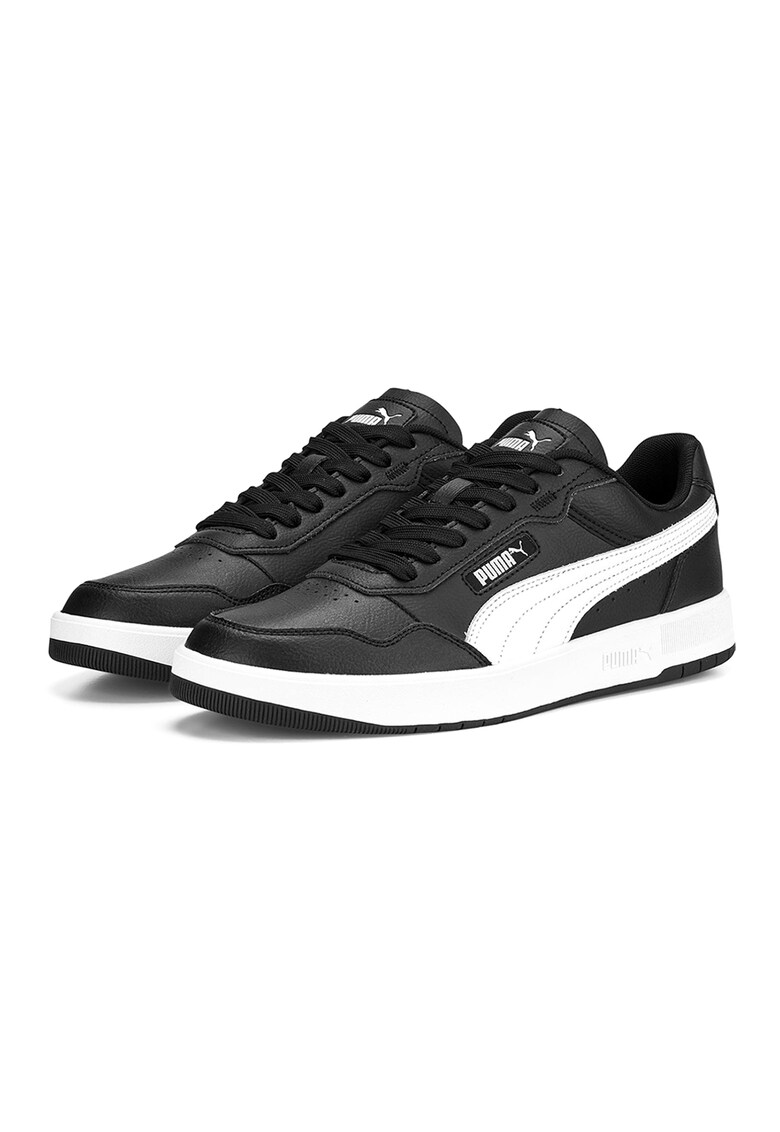 Pantofi sport de piele si piele ecologica cu logo Court Ultra