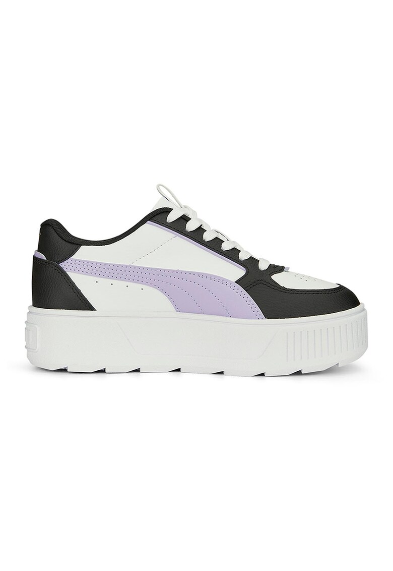 Pantofi sport flatform cu garnituri de piele Karmen Rebelle