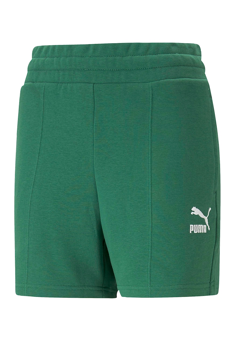 Pantaloni scurti cu logo brodat classics pintuck