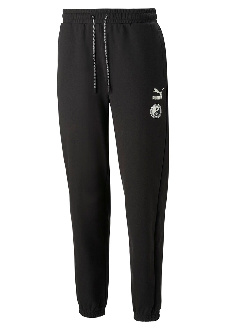 Pantaloni sport cu buzunare laterale staple