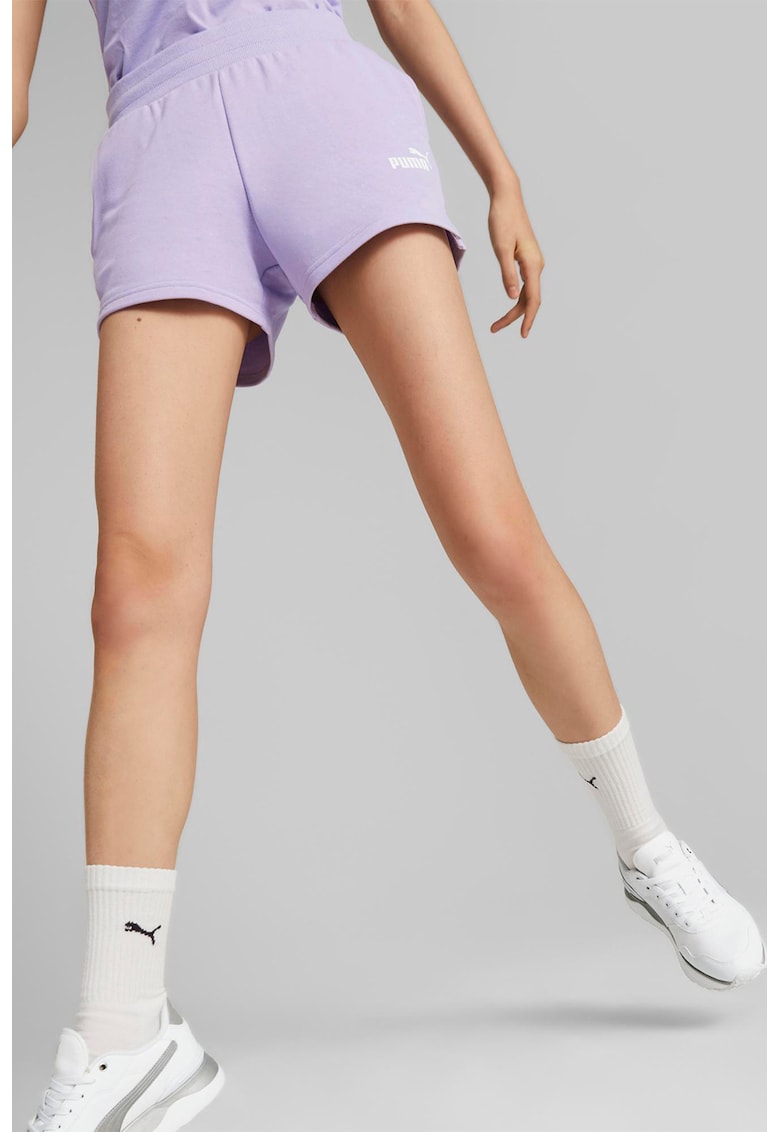 Pantaloni scurti de trening cu talie medie ESS - Lila