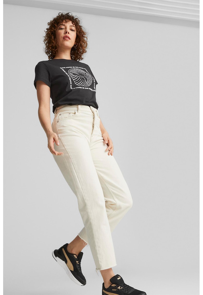 Tricou regular fit cu imprimeu She Moves Us