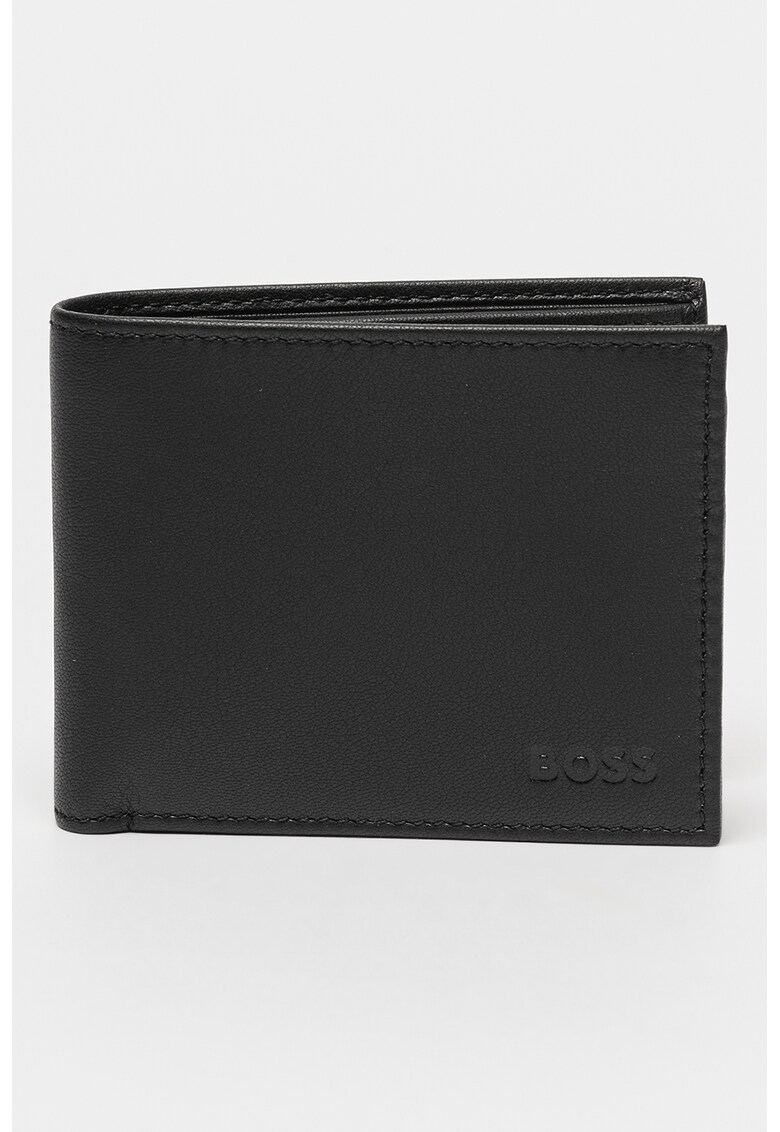 BOSS Кожен портфейл Crew с двойно прегъване за Мъже BOSS Кожен портфейл Crew с двойно прегъване за Мъже