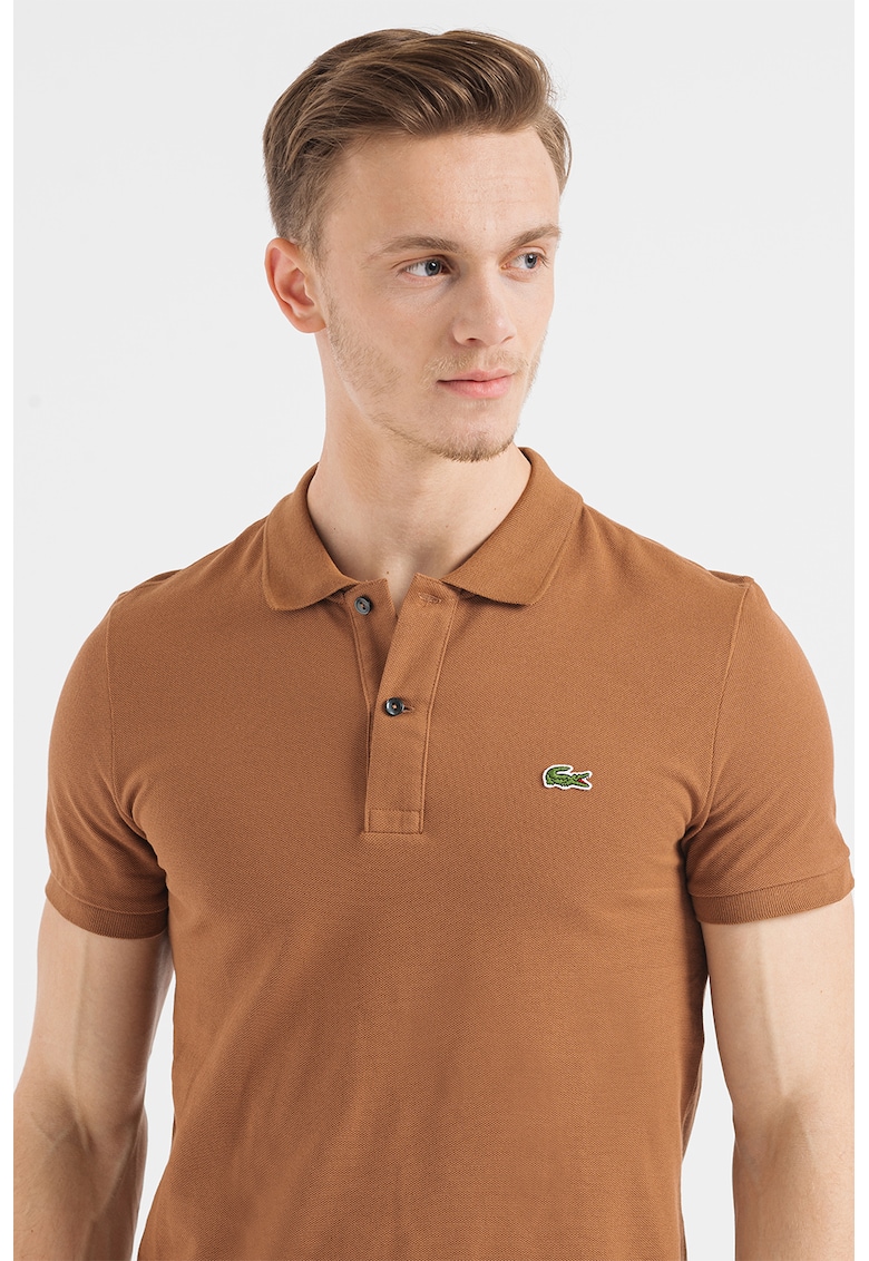Lacoste Вталена тениска от пике с яка за Мъже Lacoste Вталена тениска от пике с яка за Мъже