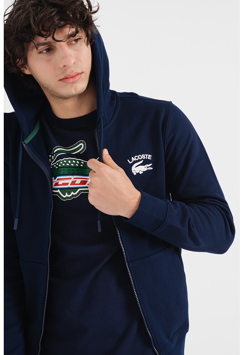Lacoste Худи с цип и джобове встрани за Мъже Lacoste Худи с цип и джобове встрани за Мъже
