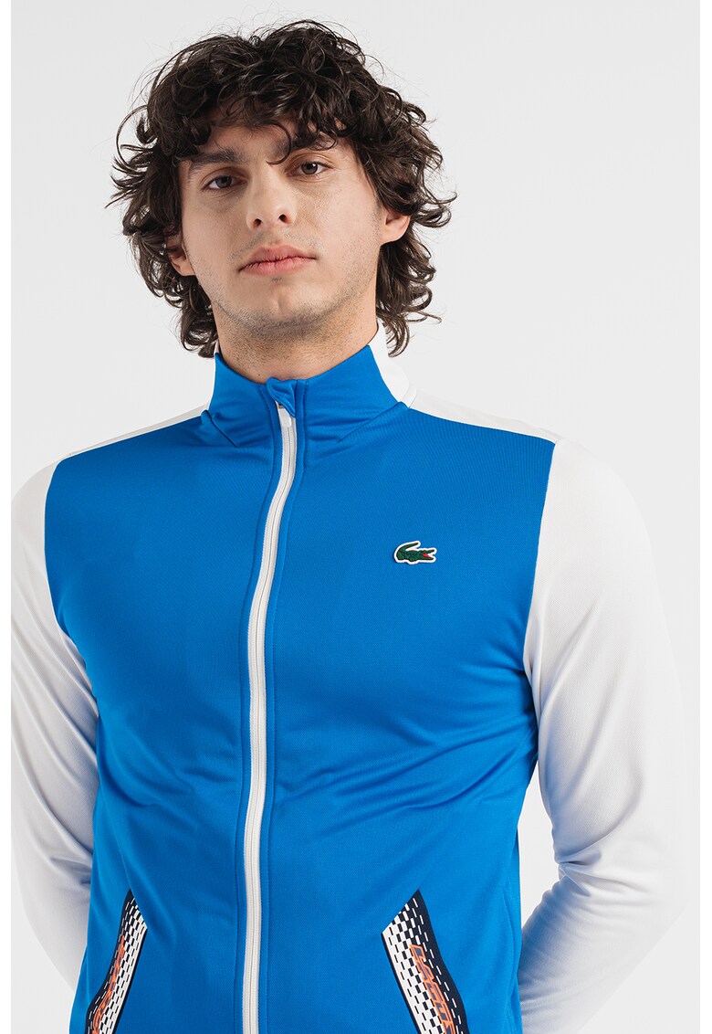 Lacoste Суитшърт с цип в цветен блок за Мъже Lacoste Суитшърт с цип в цветен блок за Мъже