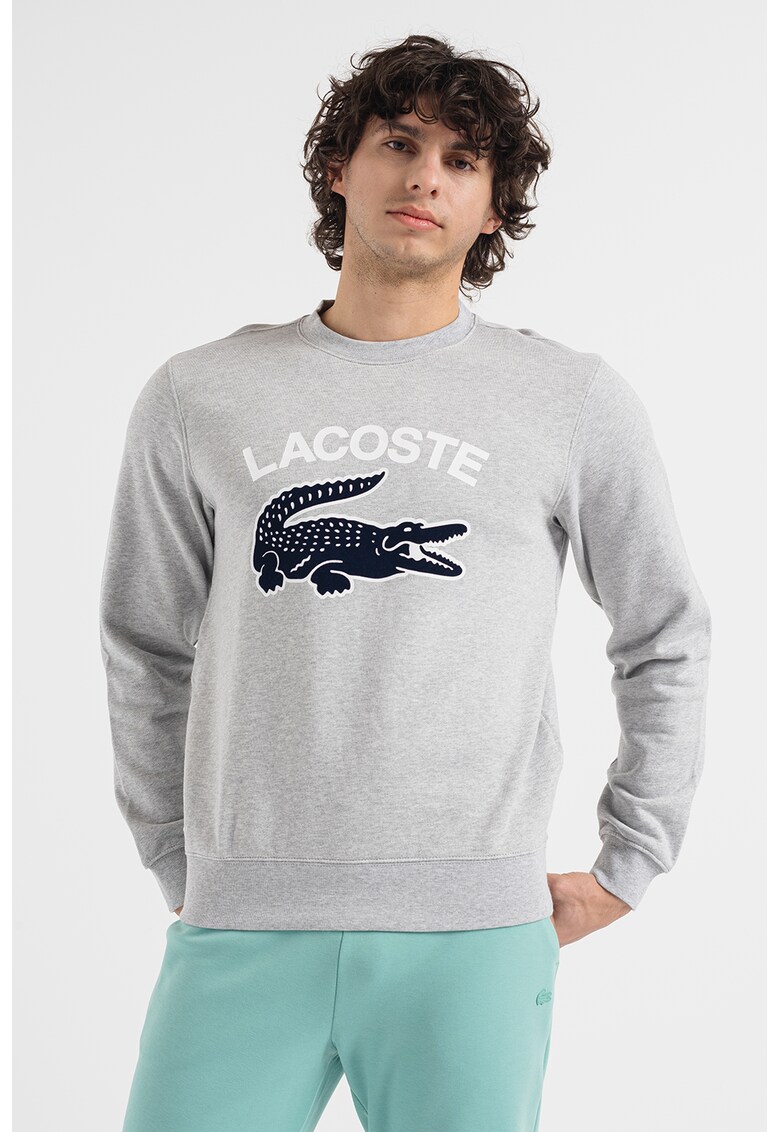 Lacoste Суитшърт от памук на лога за Мъже Lacoste Суитшърт от памук на лога за Мъже