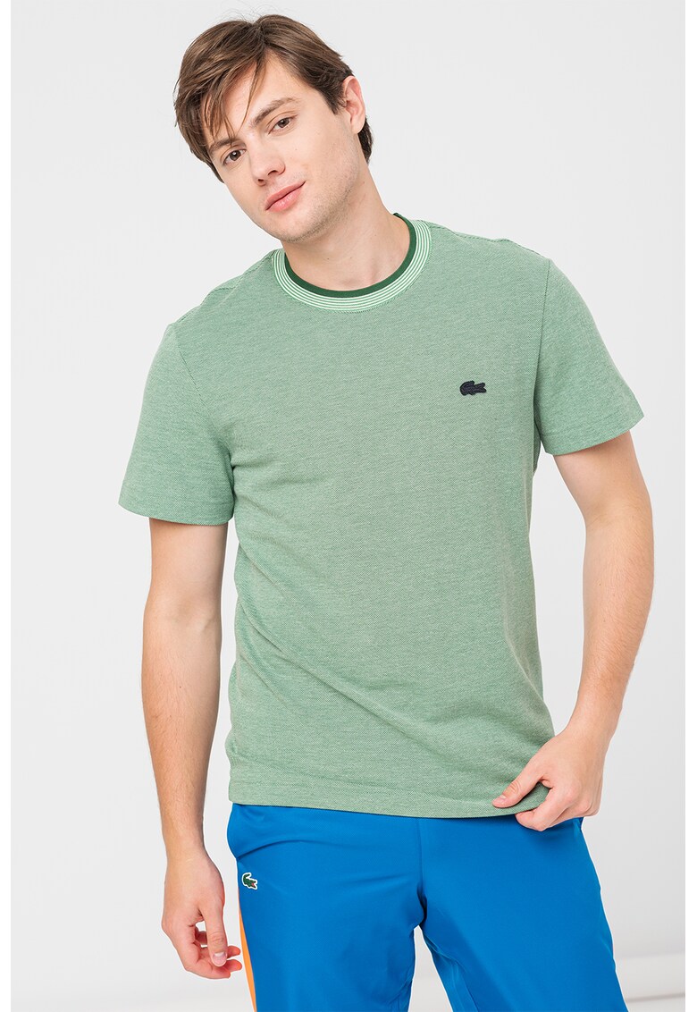 Lacoste Памучна тениска с овално деколте за Мъже Lacoste Памучна тениска с овално деколте за Мъже