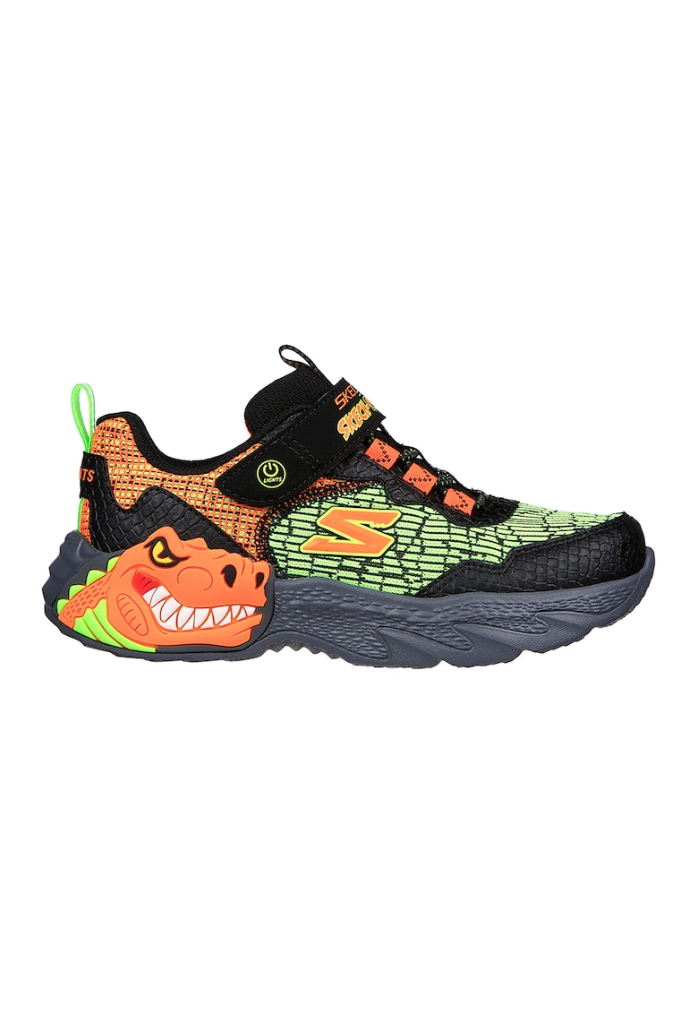 Pantofi sport cu LED-uri cu tematica dinozaur