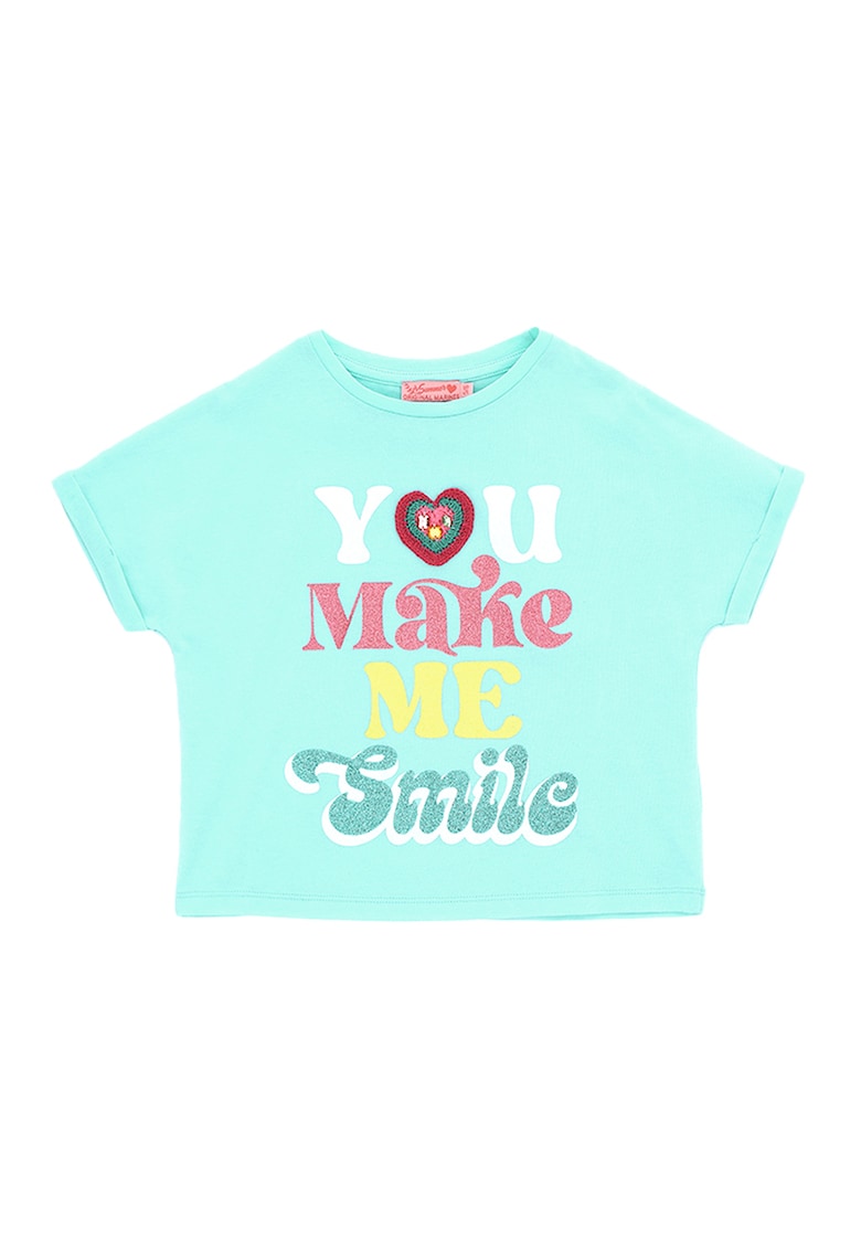 Tricou de bumbac cu text