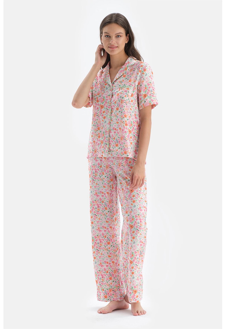 Pijama cu model floral