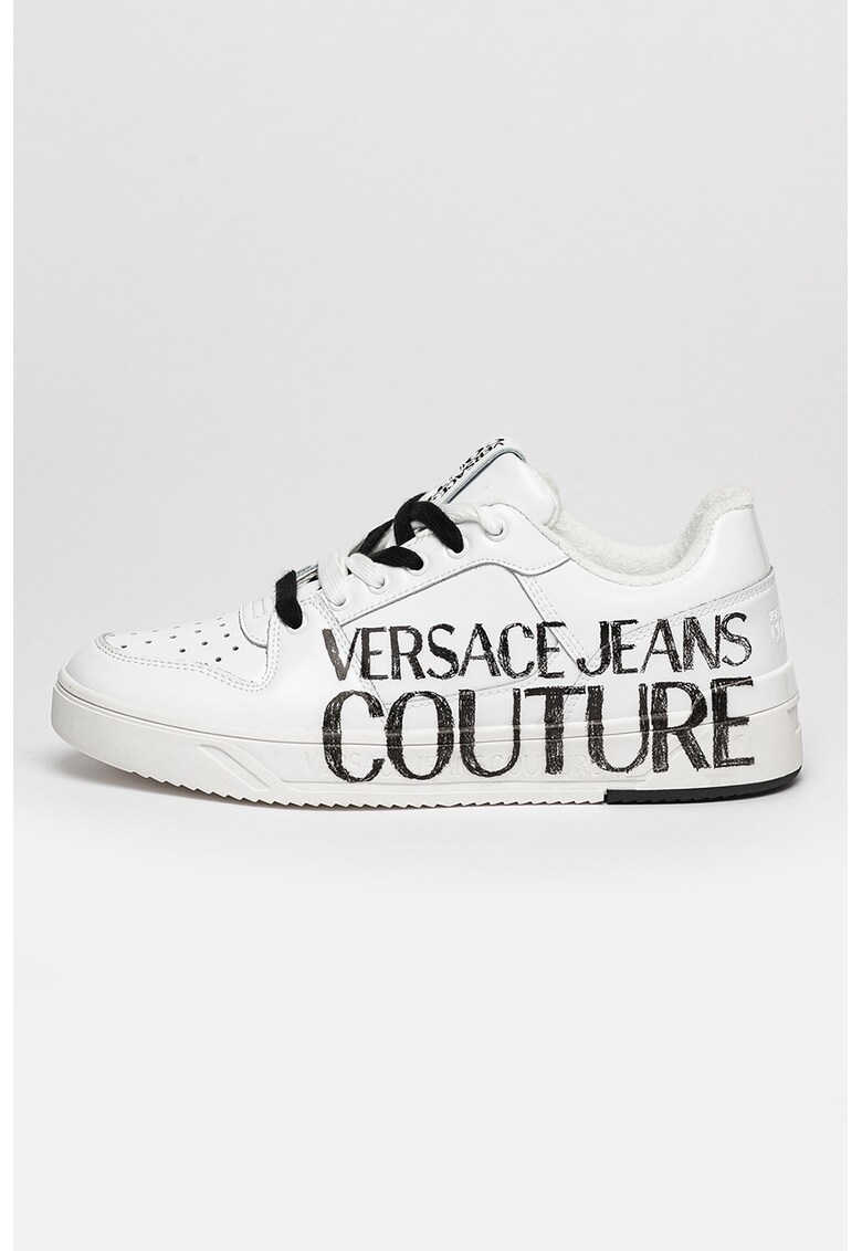 Versace Jeans Couture Спортни обувки от кожа и еко кожа с лого за Мъже Versace Jeans Couture Спортни обувки от кожа и еко кожа с лого за Мъже