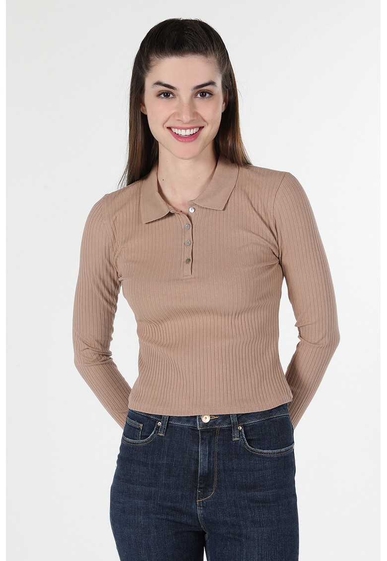 Bluza polo striata