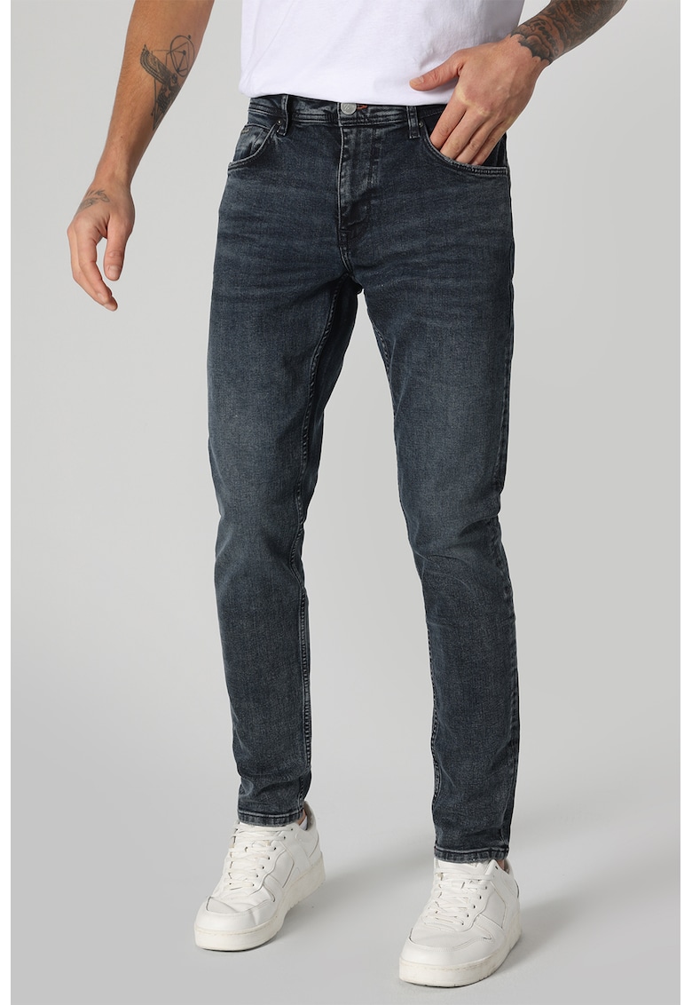 Colins Blugi slim fit cu 5 buzunare - Albastru prafuit