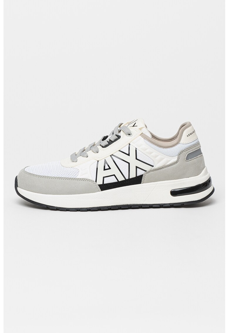 ARMANI EXCHANGE Спортни обувки с контрастен монограм за Мъже ARMANI EXCHANGE Спортни обувки с контрастен монограм за Мъже