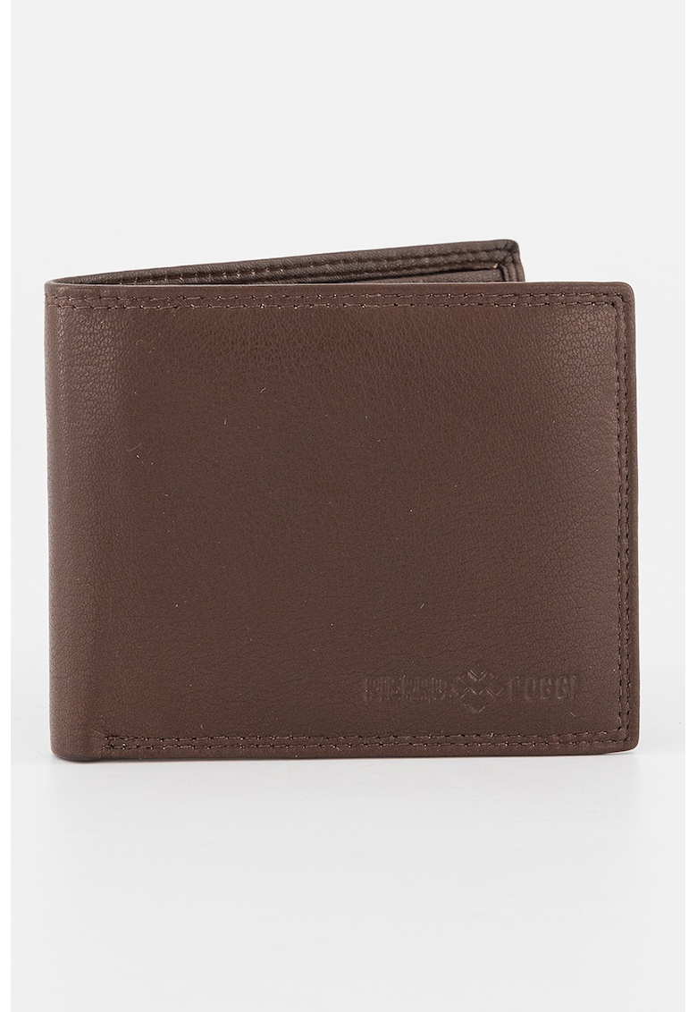 Portofel pliabil de piele