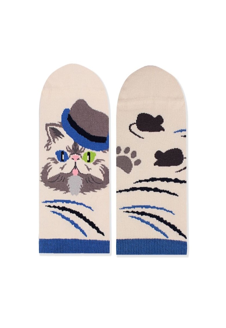 Sosete scurte bumbac Mr. Cat 393